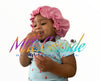 Reversible Pink-on-Pink Satin Bonnet for Toddlers